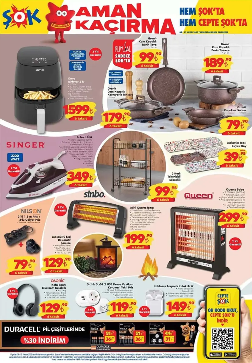 ŞOK market yeni indirimli aktüel ürünler kataloğu (9-15 Kasım ŞOK güncel indirimli aktüel ürünler) 2