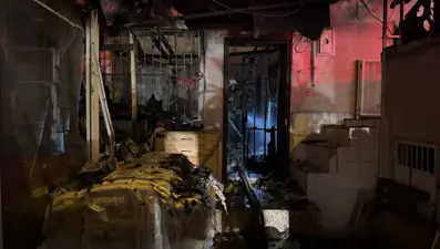 Gece saatlerinde korkutan yangın