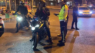 Tekirdağ'da motosiklet sürücülerine denetim