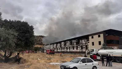 Kayseri'de mobilya fabrikasında yangın