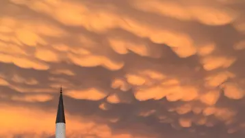 Muğla'da sağanak sonrası Mammatus bulutları görüldü