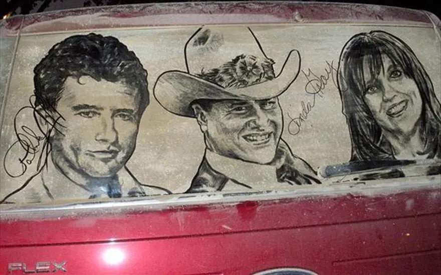 Kirli arabalara sanat yapılır 6