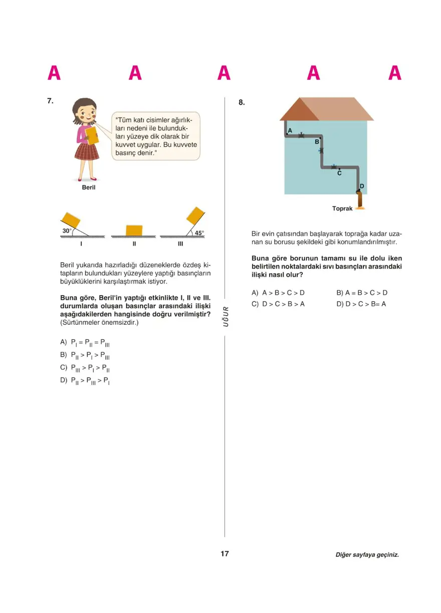 LGS deneme sınavı - Sayısal bölüm 16 LGS deneme sınavı - Sayısal bölüm 16