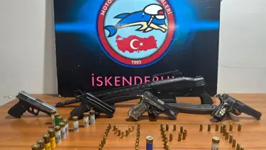 Hatay'da ruhsatsız silah operasyonu