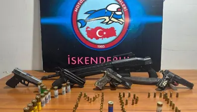 Hatay'da ruhsatsız silah operasyonu