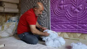 Havalar soğudu, yün yorganlara talep arttı: ''Birçok hastalığa iyi geliyor''