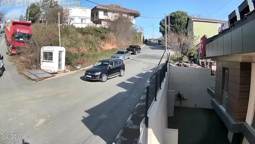 Sarıyer'de facia teğet geçti 
