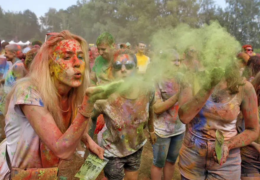 Kiev'de Holi Festivali 20
