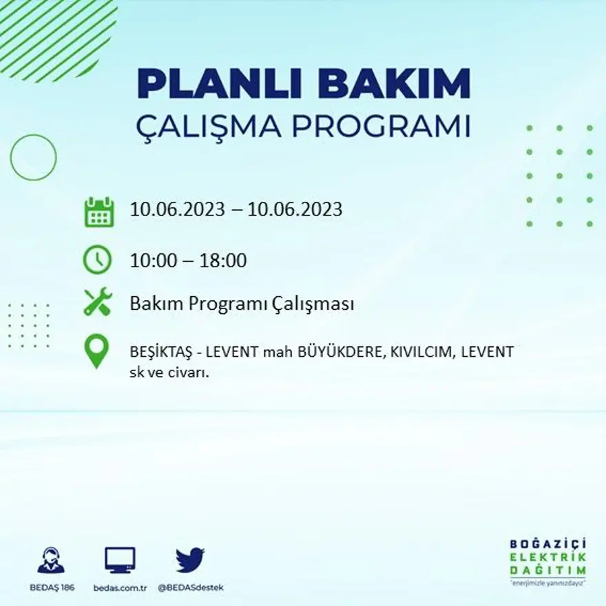 İstanbul'un birçok ilçesinde elektrik kesintisi: BEDAŞ kesinti programını paylaştı 5