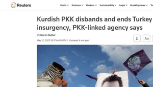 PKK’nın fesih kararı dünya basınında: “Tarihi bir hamle” PKK’nın fesih kararı dünya basınında: “Tarihi bir hamle”