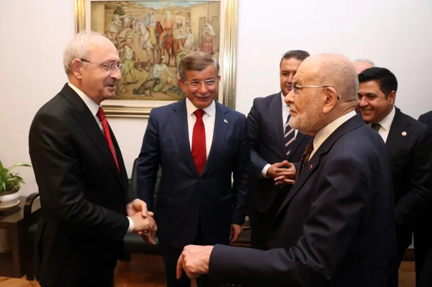 Kılıçdaroğlu,Karamollaoğlu ve Davutoğlu ile görüştü 1