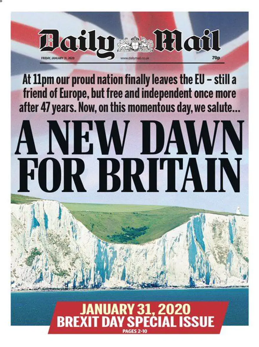 Brexit: AB ile İngiltere bu gece resmen boşanıyor (Gazeteler ayrılıkta anlaşamadı) 11