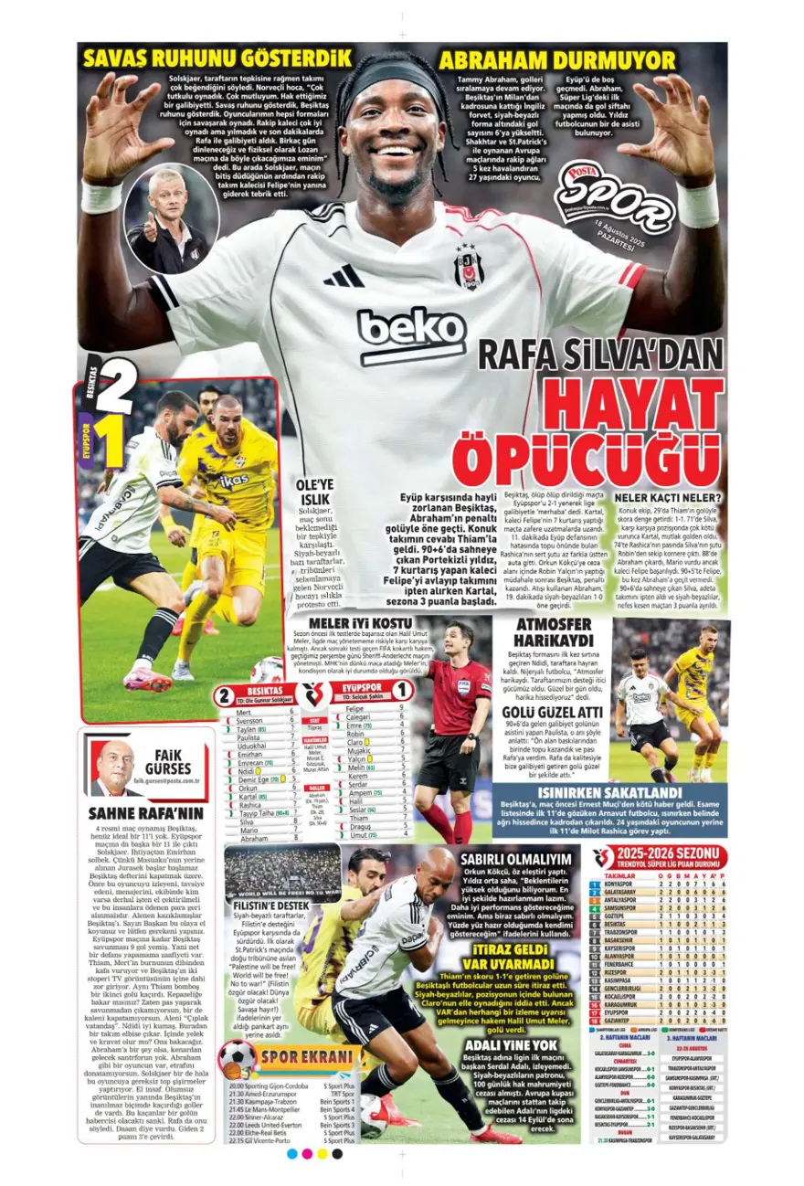 "Coşkudan kaosa" (18 Ağustos spor manşetleri) 12 "Coşkudan kaosa" (18 Ağustos spor manşetleri) 12