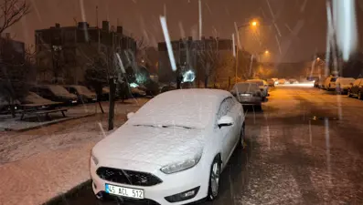 Keşan'da kar yağışı etkili oldu