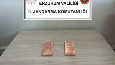2 kilo sahte külçe altın ele geçirildi