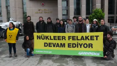 Nükleer karşıtı eylem yapan Greenpeace üyeleri hakim karşısına çıktı