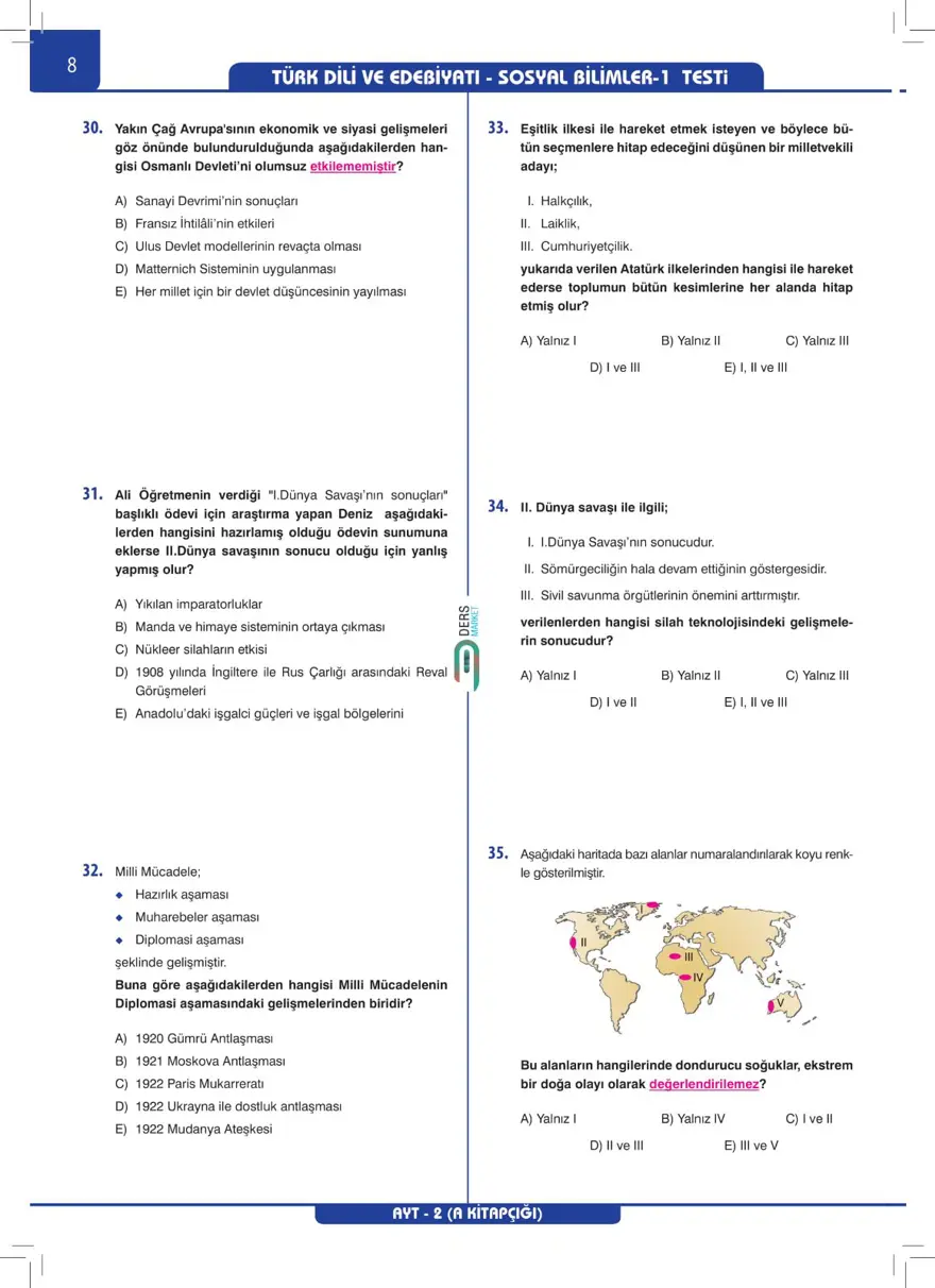 AYT Deneme Sınavı 6