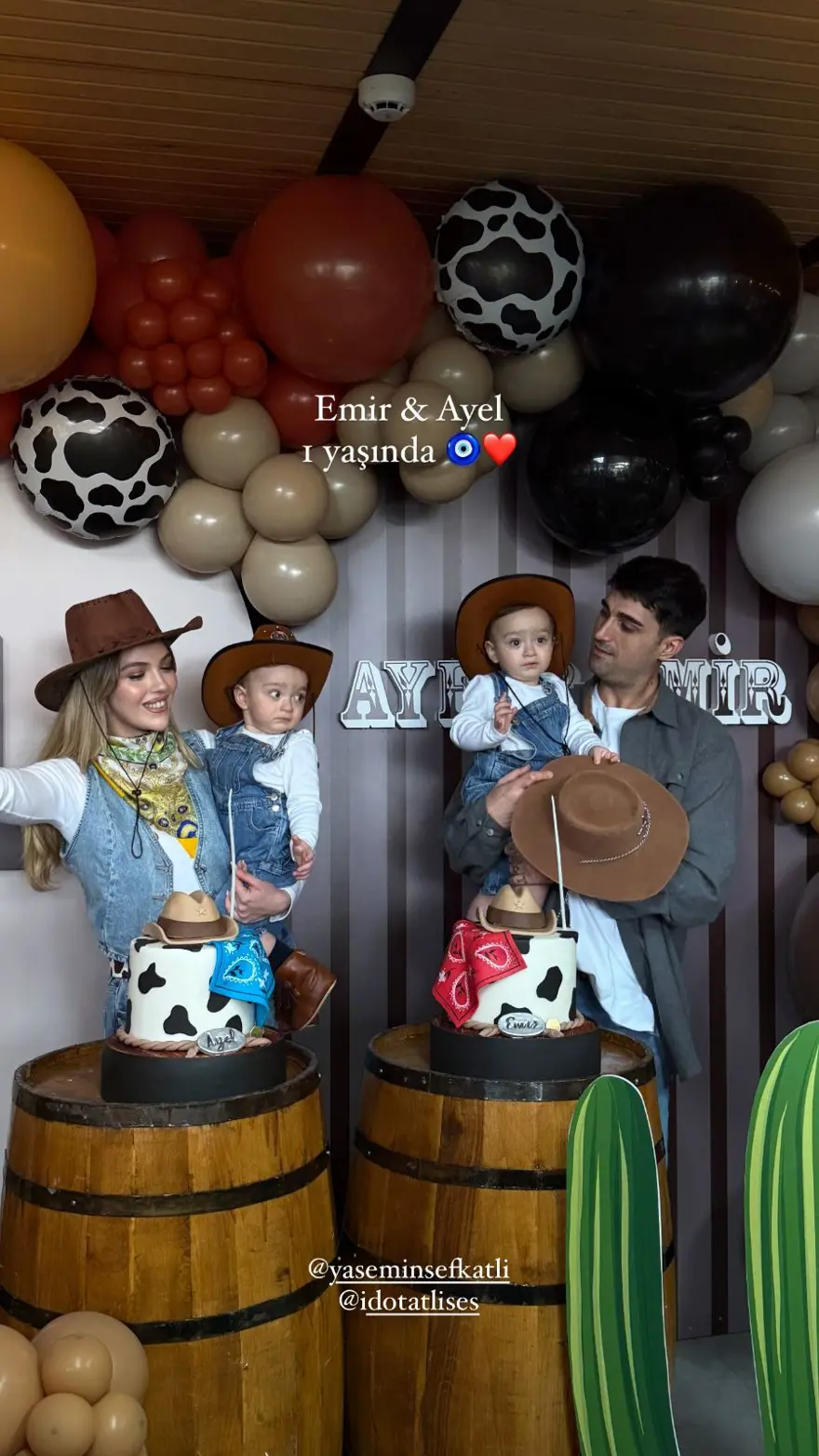 Yasemin Şefkatli ile İdo Tatlıses'in oğulları Ayel ve Emir 1 yaşında 1