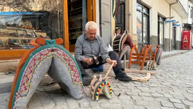 52 yıllık semerci ata yadigarı mesleğini gelecek nesillere taşıyor