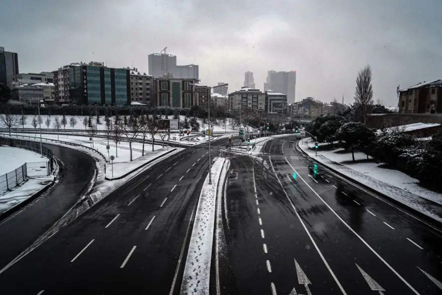 İstanbul'da kar 12