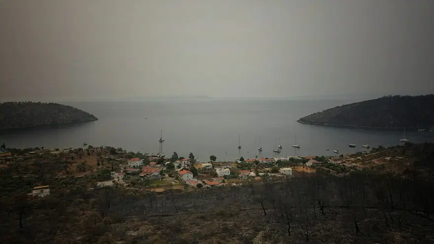Bodrum ve Milas'ta yanan alanlar havadan görüntülendi 21 Bodrum ve Milas'ta yanan alanlar havadan görüntülendi 21