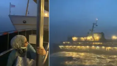 İstanbul Boğazı'nda faciadan dönüldü