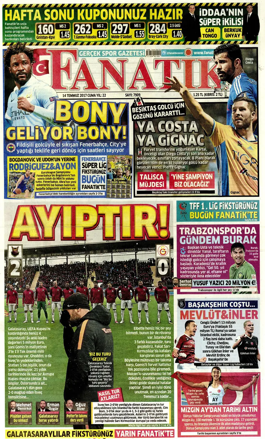 Günün gazete manşetleri - 14 Temmuz 2017 19