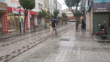 Kırklareli'de sağanak yağış etkili oldu