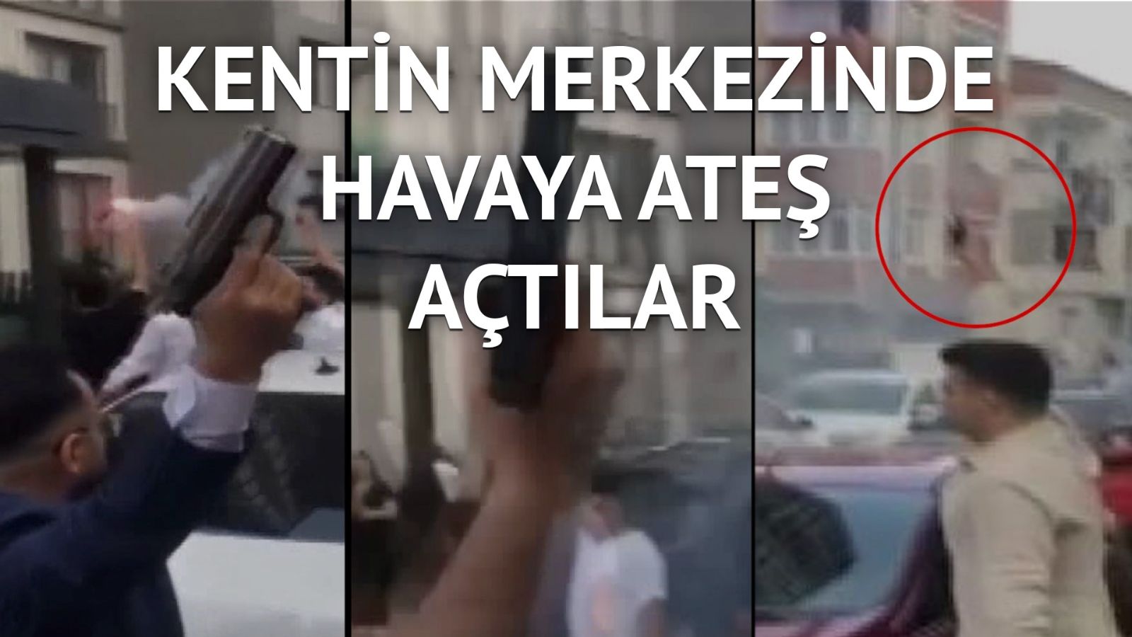 Sünnet eğlencesinde 3 kişi havaya böyle ateş açtı