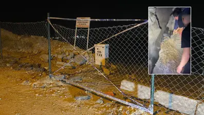 Ankara'da heyelan bölgesindeki çukura düşen çocuk yaralandı