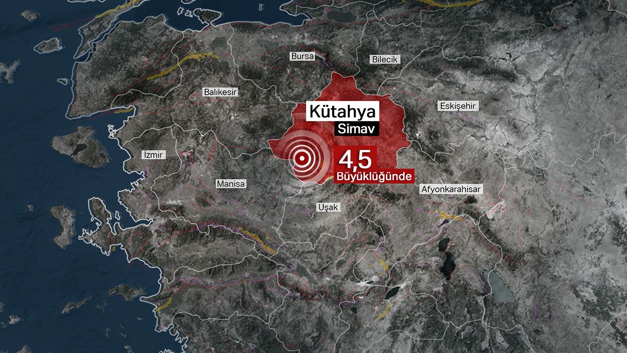 Simav'da 17 saatte 234 artçı deprem