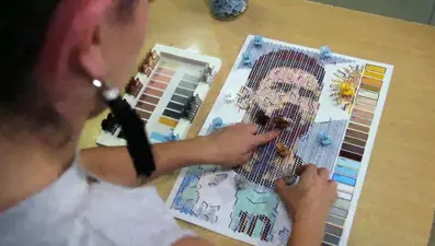 6 bin tokadan Messi portresi