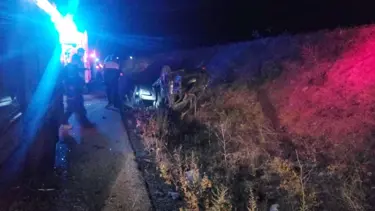 Uşak'ta otomobil devrildi: 1 ölü, 3 yaralı