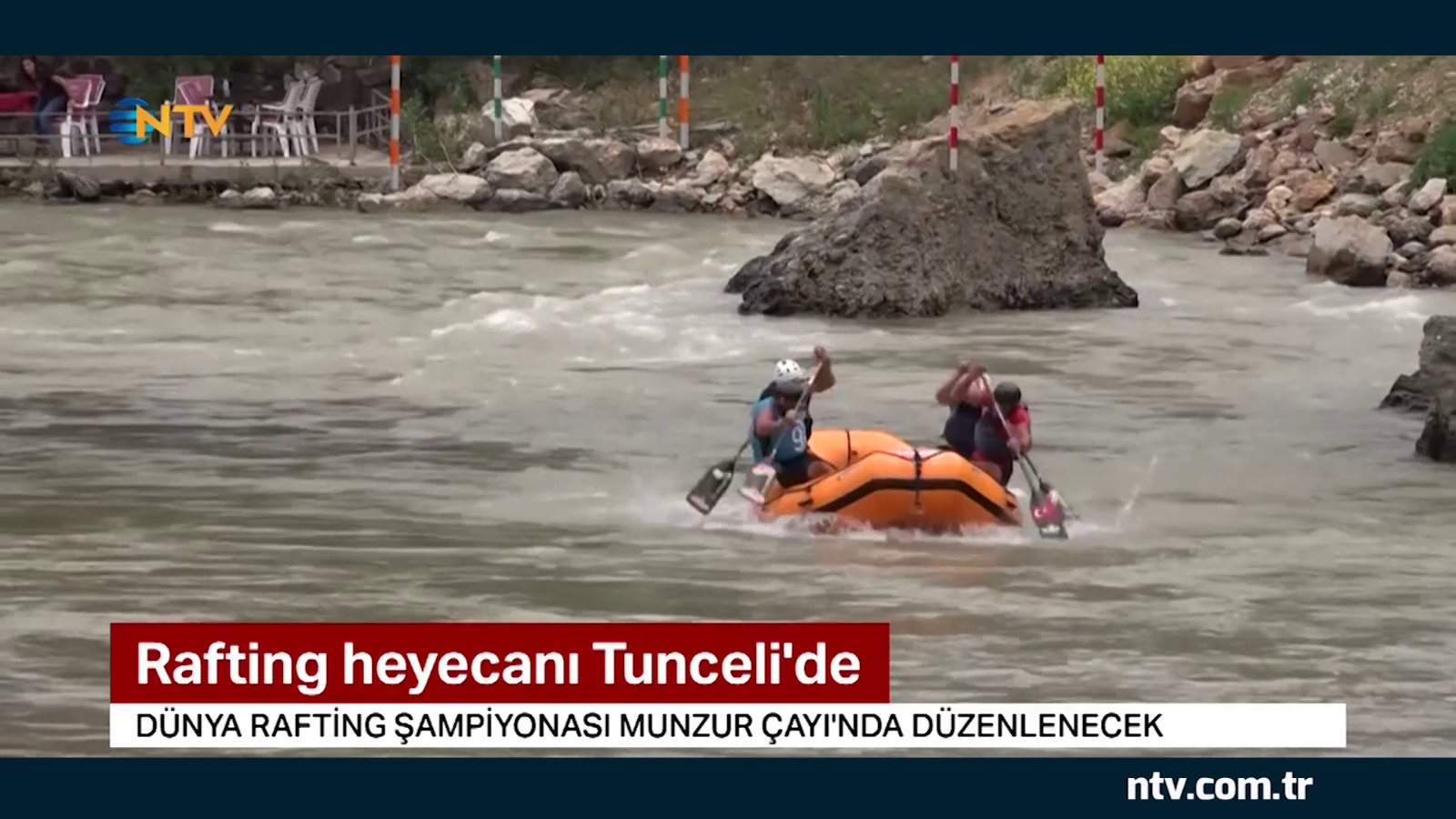 Rafting heyecanı Tunceli'de