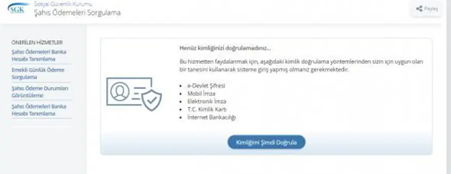 e-DEVLET ŞAHIS ÖDEMELERİ SORGULAMA 5