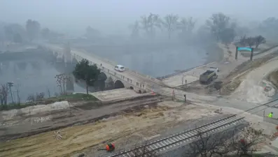 Hızlı tren çalışması nedeniyle kapatılan Tunca Köprüsü trafiğe açıldı