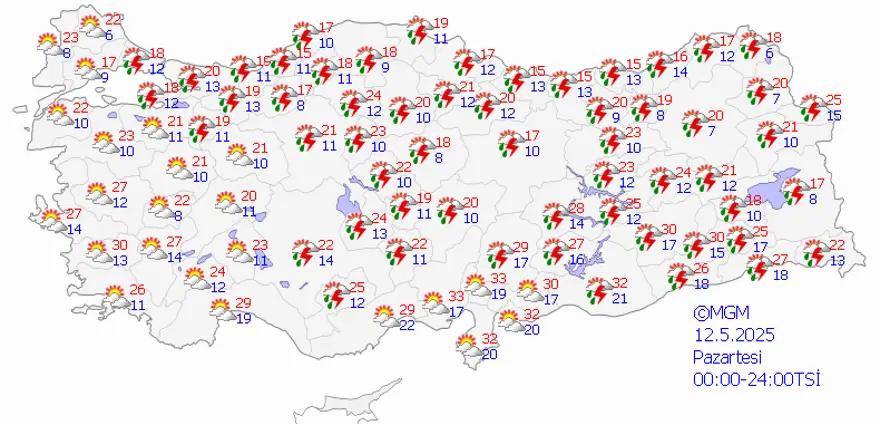 12 MAYIS PAZARTESİ HAVA DURUMU 7 12 MAYIS PAZARTESİ HAVA DURUMU 7