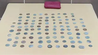 Iğdır'da Bizans dönemine ait 201 altın sikke ele geçirildi