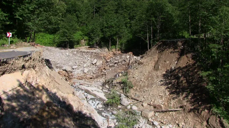 Artvin'deki sel Muratlı Barajı'nı çöplüğe çevirdi 3 Artvin'deki sel Muratlı Barajı'nı çöplüğe çevirdi 3