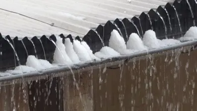 Elazığ’da sağanak ve dolu etkili oldu