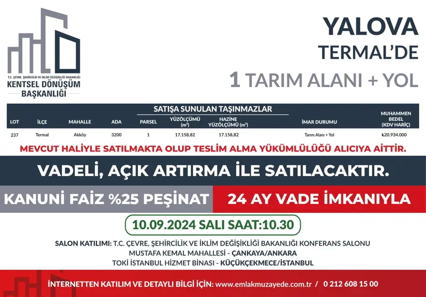 53 ilde 747 arsa bugün satışa çıkıyor: Hangi ilde, kaç arsa satışa çıkacak? Yüzde 25 peşin, 24 ay vade fırsatı (İl il satışa sunulan arsalar ve fiyat listesi) 39