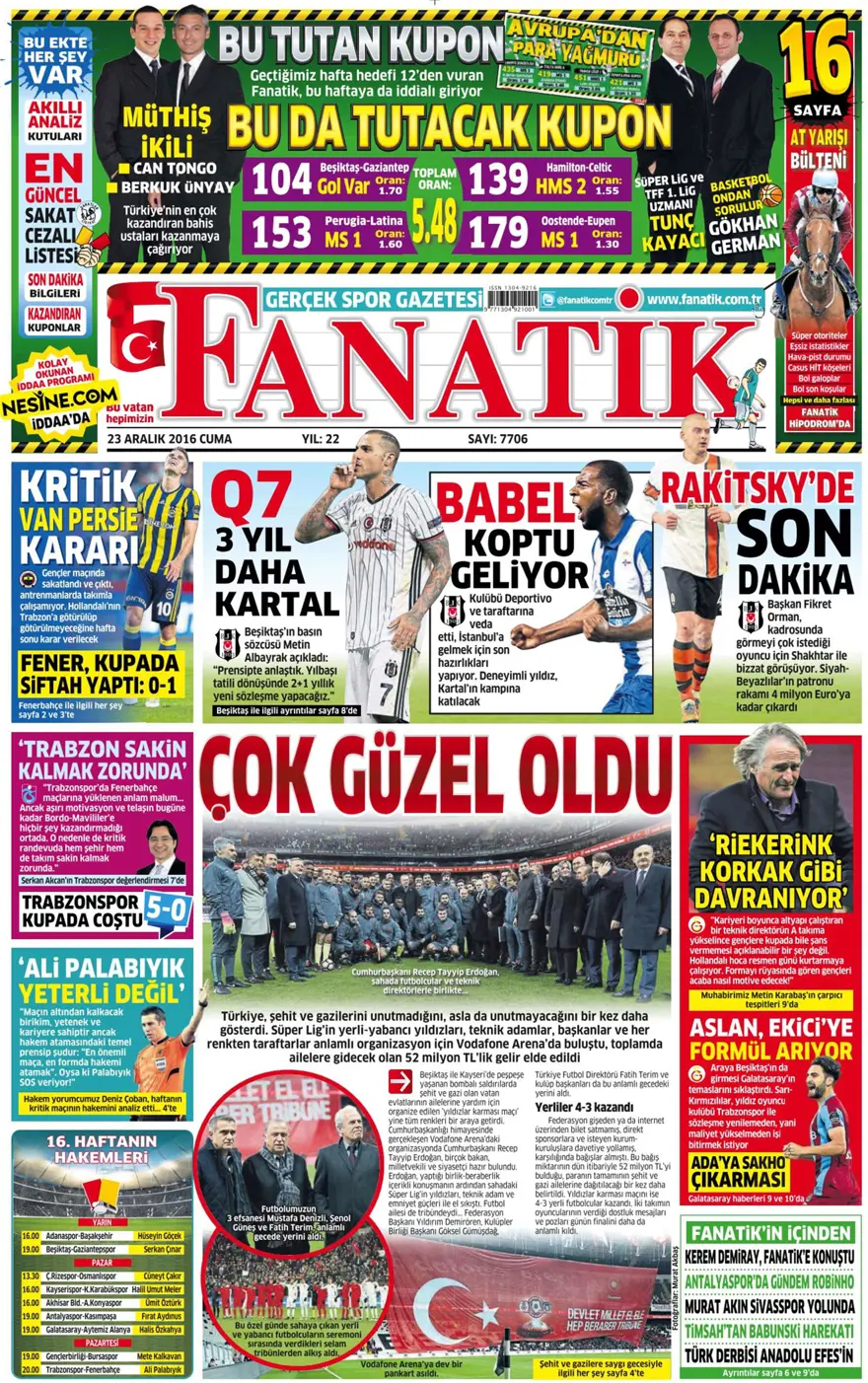 Gazete manşetleri-23.12.2016 21