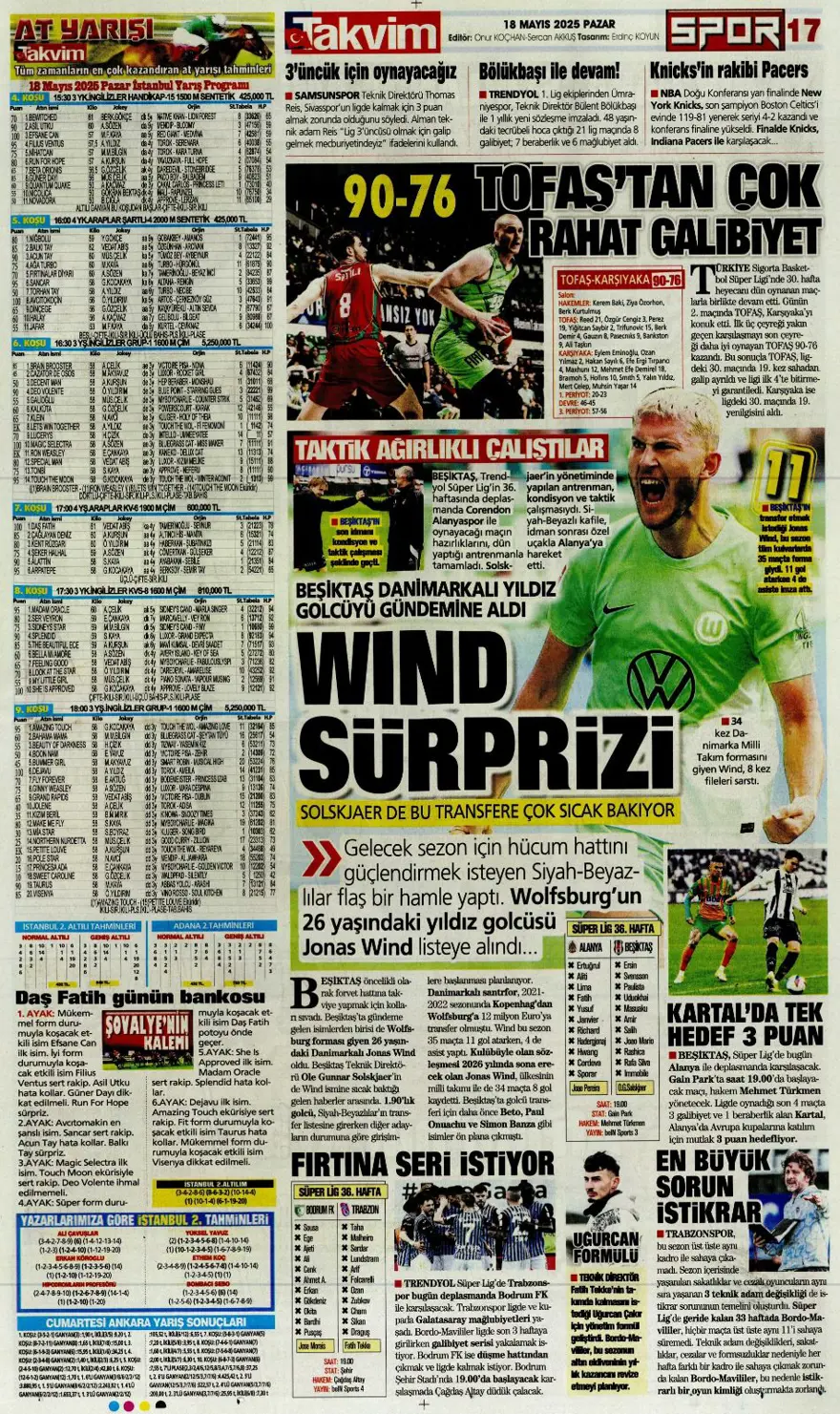 "Devler Ligi hediyesi Silva" (18 Mayıs 2025 spor manşetleri) 22 "Devler Ligi hediyesi Silva" (18 Mayıs 2025 spor manşetleri) 22