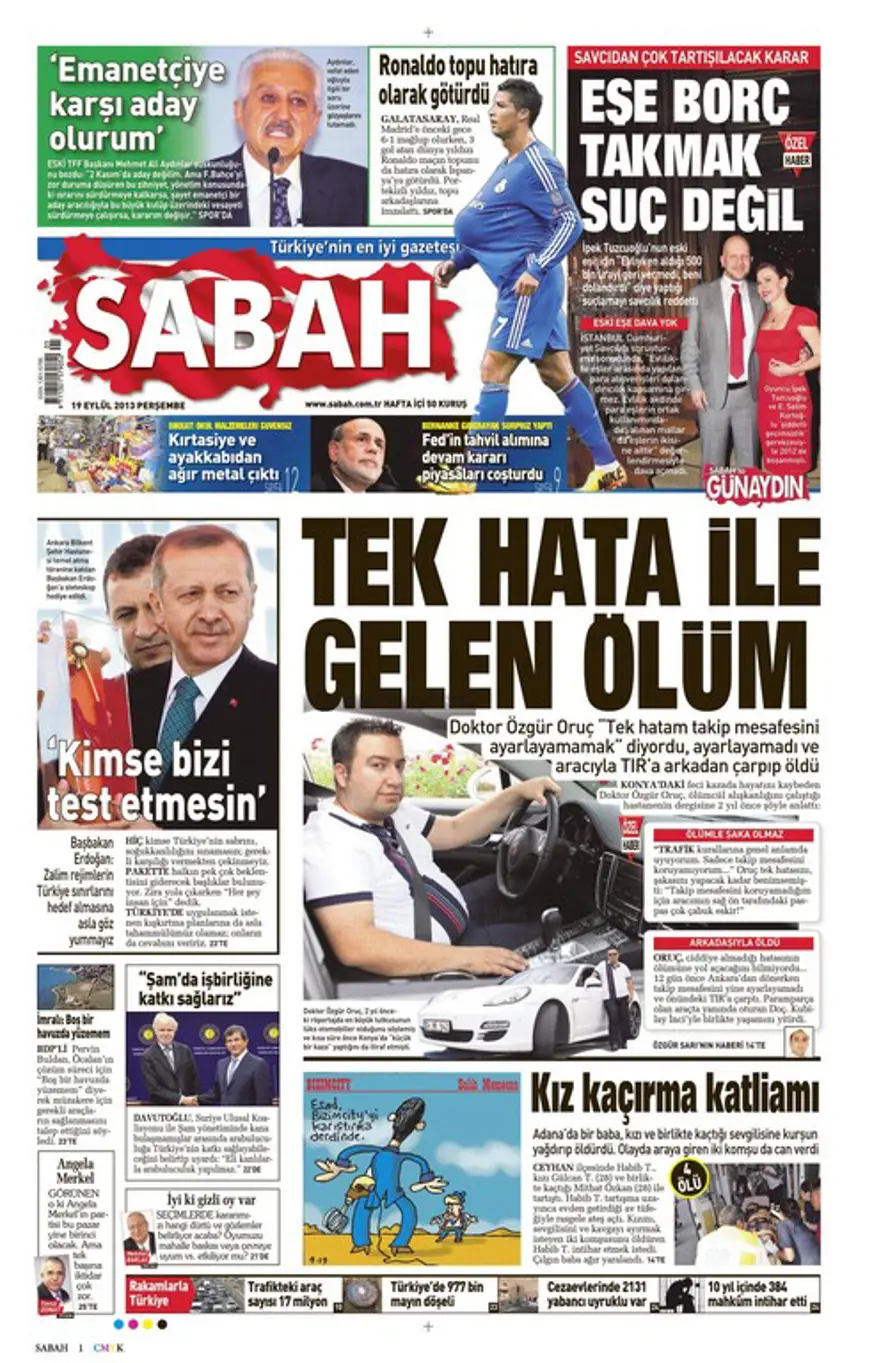 Günün Manşetler- 19 Eylül 2013 8