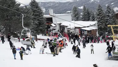 Tatilin son haftasında Uludağ’da yoğunluk
