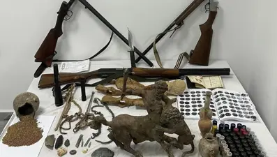 Denizli'de tarihi eser operasyonu