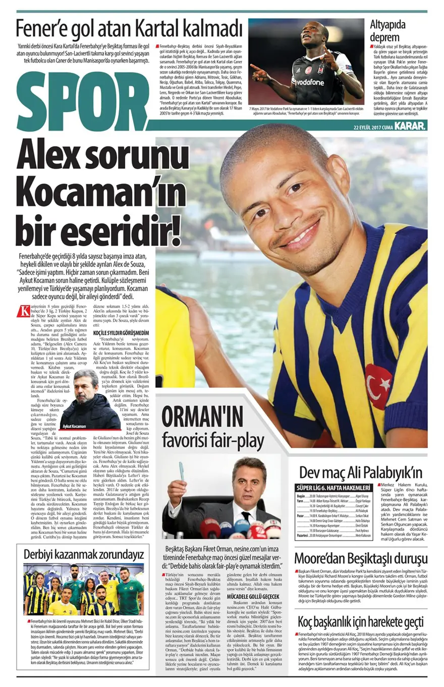 Günün spor gazeteleri (22 Eylül 2017) 7