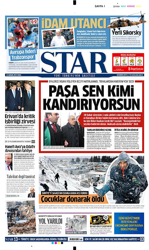 Günün Manşetleri 13 Aralık 2013 | NTV Haber