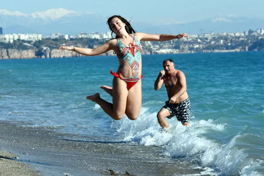 Yılın ilk gününde deniz keyfi 9