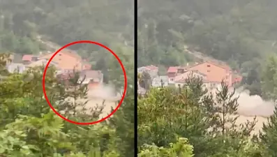 Sinop'ta sel evi böyle yıktı (NTV WhatsApp hattı görüntüsü)